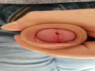 Unbeschnittene Vorhaut - Wichsen mit Closeup Cumshot